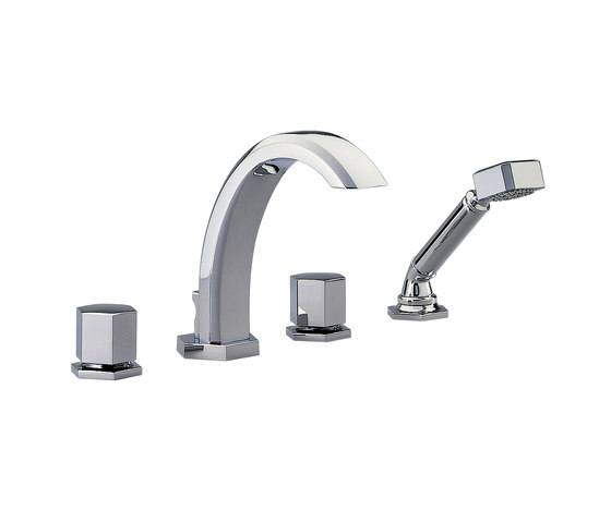 Beverley | Rim mounted 4-hole bath/shower mixer | Bath taps | THG Paris