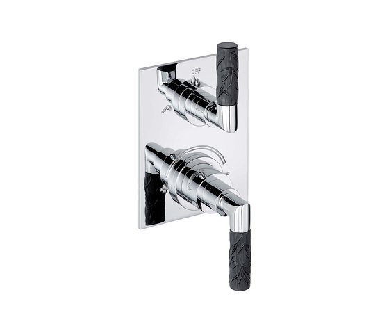 Bambou | Trim for THG thermostat with 2 way diverter | Shower controls | THG Paris