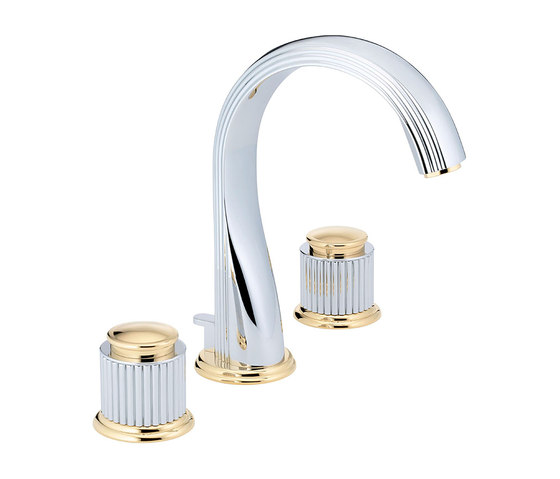 Jaipur | Rim mounted 3-hole basin mixer | Wash basin taps | THG Paris