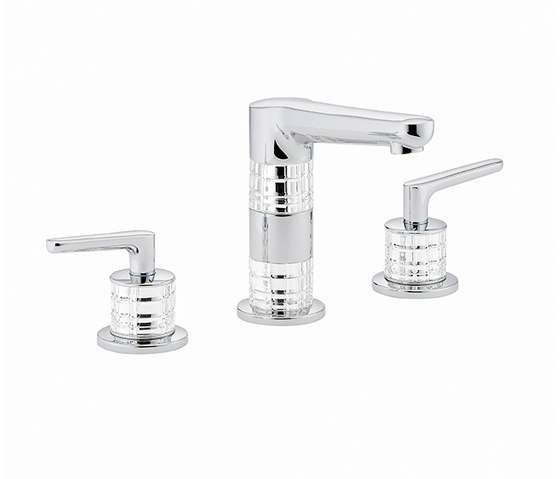 System | Rim mounted 3-hole basin mixer | Wash basin taps | THG Paris