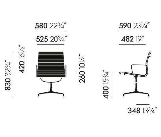 Aluminium Chair EA 107 | Sillas | Vitra