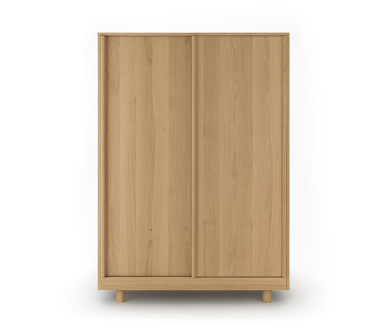 Wardrobe with Sliding Doors Natural Oak | Armadi | Bautier
