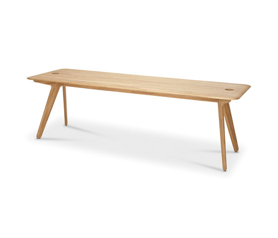 Slab Desk 2-Person Natural Oak | Esstische | Tom Dixon