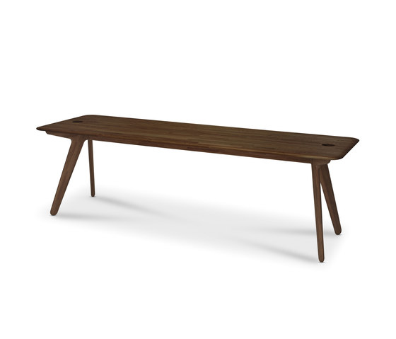 Slab Desk 2-Person Fumed Oak | Dining tables | Tom Dixon