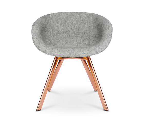 Scoop Chair Low Back Copper Leg | Sillas | Tom Dixon