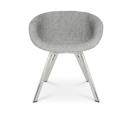 Scoop Chair Low Back Chrome Leg | Sillas | Tom Dixon