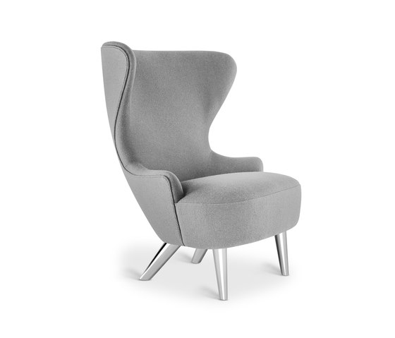 Micro Wingback Chair Chrome Leg Hallingdal 65 | Sillones | Tom Dixon