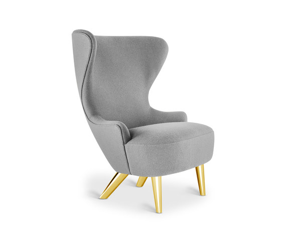 Micro Wingback Chair Brass Leg Hallingdal 65 | Sessel | Tom Dixon