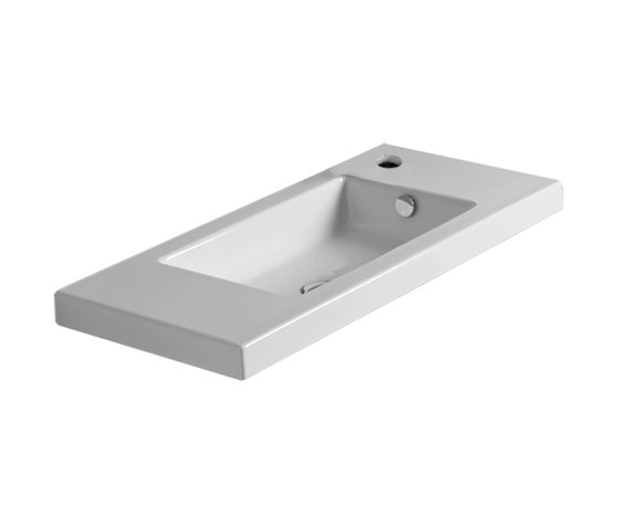 Smooth | Countertop/Wall Mounted Wash Basin 800X350mm | Wash basins | BAGNODESIGN