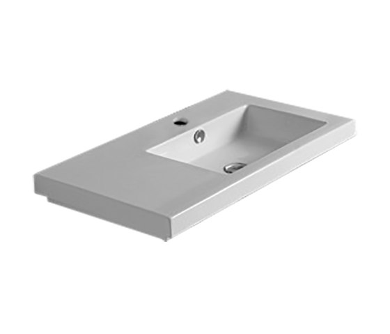 Smooth | Countertop/Wall Mounted Wash Basin 800X450mm | Lavabos | BAGNODESIGN