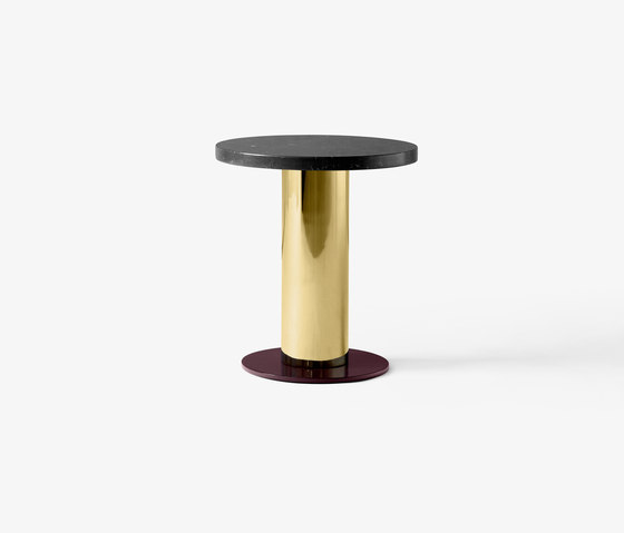 Mezcla JH19 Nero Marquina, Brass, Burgundy | Side tables | &TRADITION