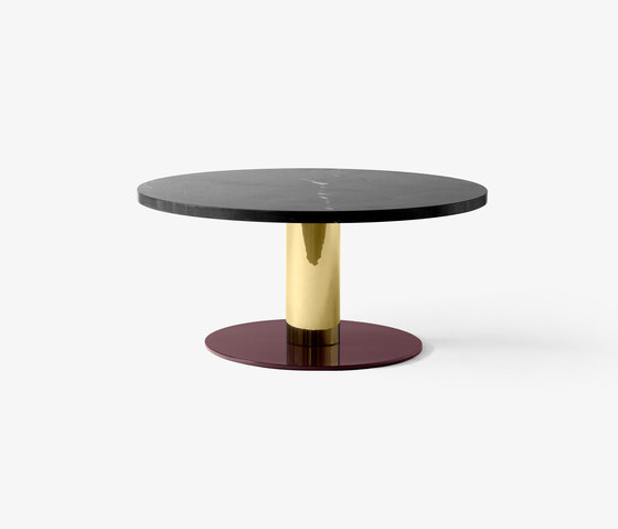 Mezcla JH20 Nero Marquina, Brass, Burgundy | Coffee tables | &TRADITION