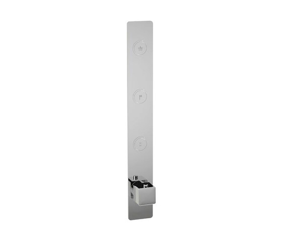 Toko | Square Vertical Thermostatic Shower Mixer 3 Outlet | Robinetterie de douche | BAGNODESIGN