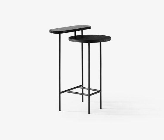 Palette JH26 Nero Marquina Marble, Black Lacquered Ash | Tables d'appoint | &TRADITION