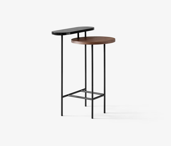 Palette JH26
 Nero Marquina Marble, Lacquered Walnut | Side tables | &TRADITION