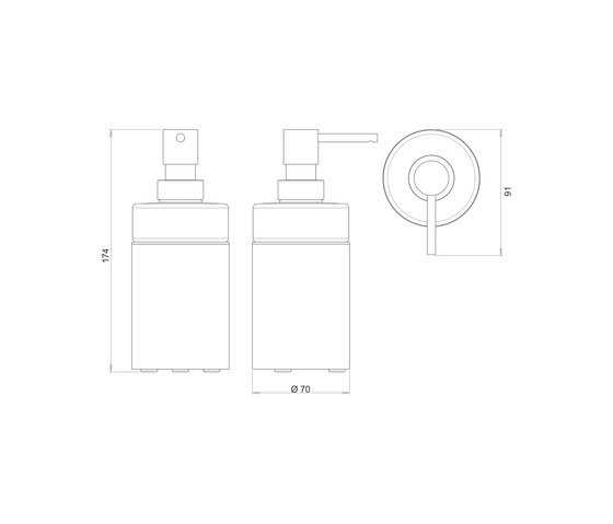 Chic 14 Soap dispenser, stand model | Dosificadores de jabón | Bodenschatz