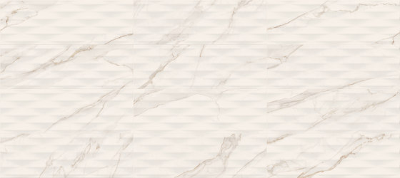 Motif Extra | Calacatta Gold 3D 25X75 | Ceramic tiles | Marca Corona