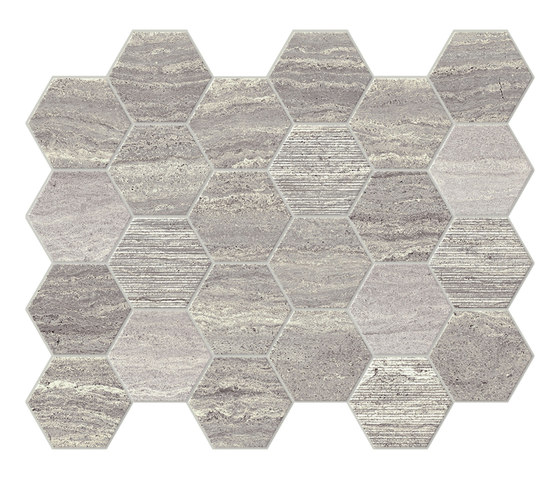 Motif Extra | Calacattasilver Hexagone Tessere | Keramik Fliesen | Marca Corona