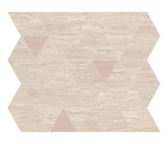 Motif Extra | Calacattabeige Triangle Rose Tess. | Piastrelle ceramica | Marca Corona