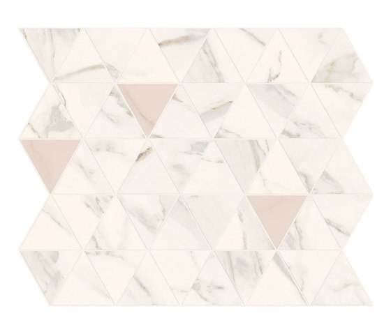 Motif Extra | Calacattagold Triangle Rose Tess. | Carrelage céramique | Marca Corona