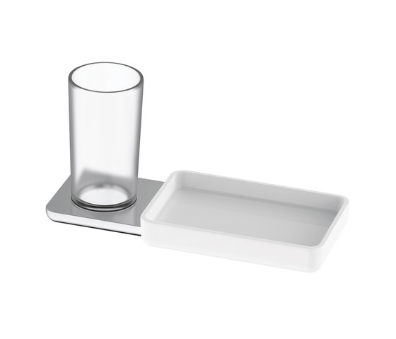 Liv Glass holder and storage dish | Repisas / Soportes para repisas | Bodenschatz