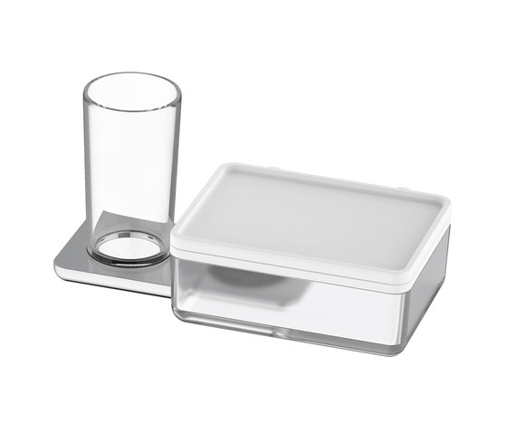 Liv Glashalter und Feuchttücher-Utensilienbox | Papiertuchspender | Bodenschatz