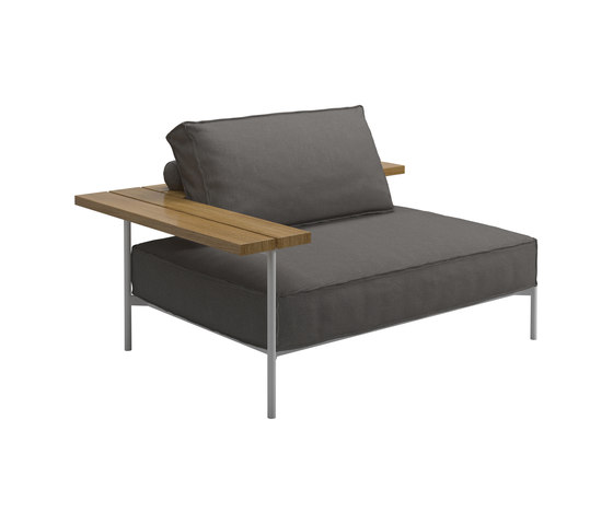 Tray Right End / Corner Unit | Sillones | Gloster Furniture GmbH