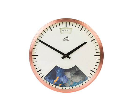 Weather Clock, Copper plated Frame | Horloges | Bramwell Brown Clocks