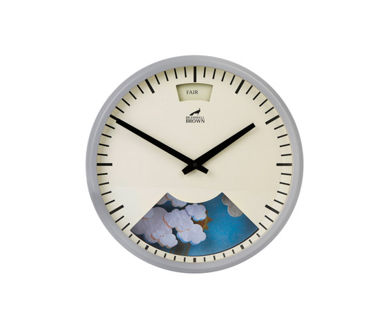 Weather Clock, Cloudy Grey Frame | Clocks | Bramwell Brown Clocks