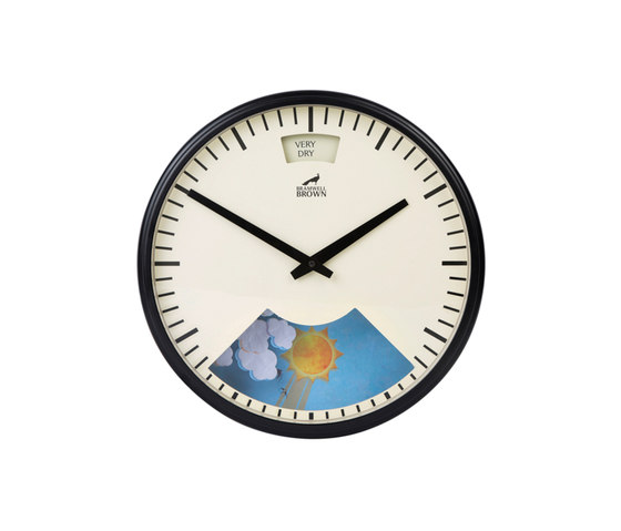 Weather Clock, Midnight Black Frame | Horloges | Bramwell Brown Clocks