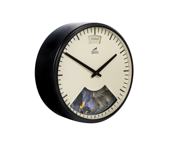 Weather Clock, Midnight Black Frame | Horloges | Bramwell Brown Clocks