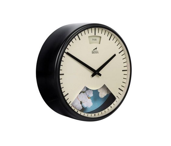 Weather Clock, Midnight Black Frame | Orologi | Bramwell Brown Clocks