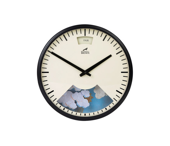 Weather Clock, Midnight Black Frame | Orologi | Bramwell Brown Clocks