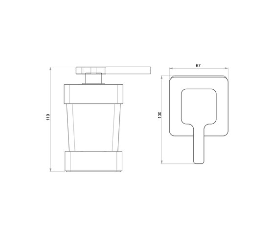 Simara Soap dispenser, stand model | Soap dispensers | Bodenschatz