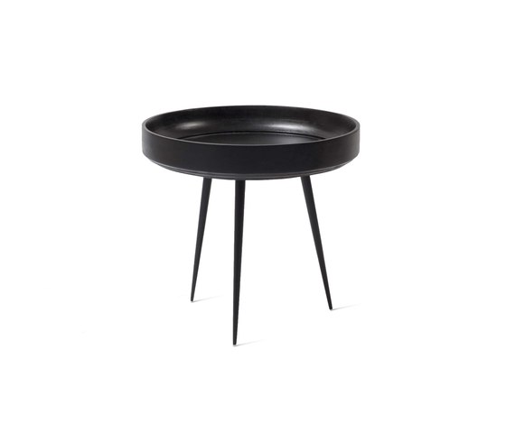 Bowl Table - Black Stained Mango Wood- S | Beistelltische | Mater