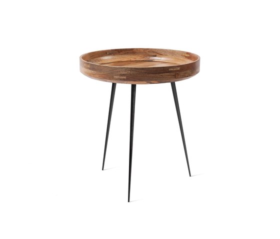 Bowl Table - Natural Lacquered Mango Wood- M | Side tables | Mater