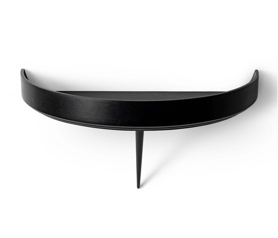 Bowl Wall Edition - Black Stained Mango Wood - L | Scaffali | Mater
