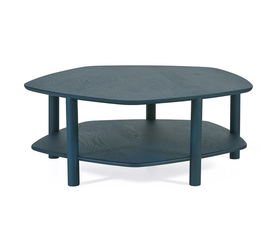 Pouf table basse Abel Large 84cm, bleu petrole | Poufs | Hartô