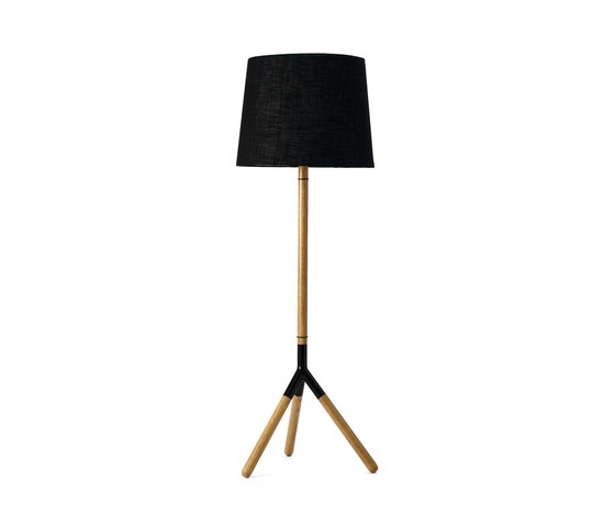 Lathe Floor Lamp - Natural Oak Base | Lámparas de pie | Mater