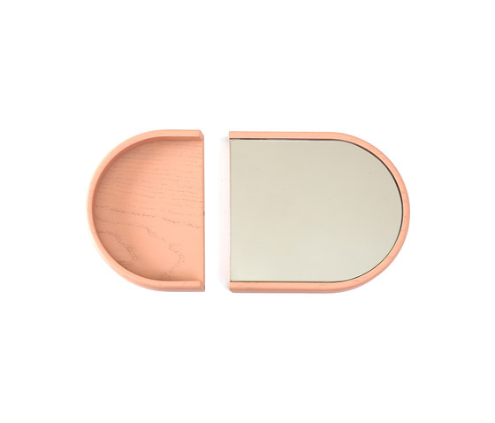 Miroir vide poche Armand, rose abricot | Miroirs | Hartô