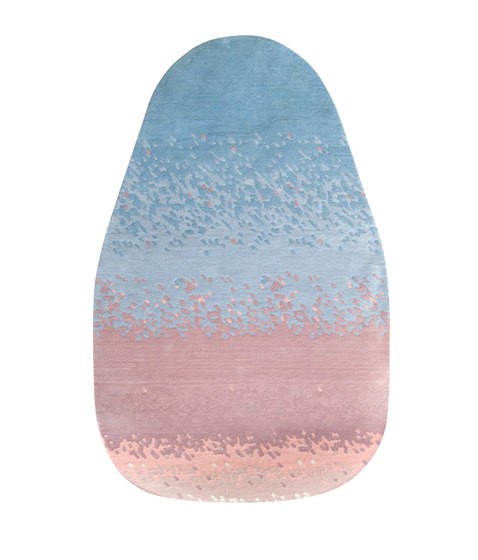 Carpet Aube, faded pink and blue | Rugs | Hartô