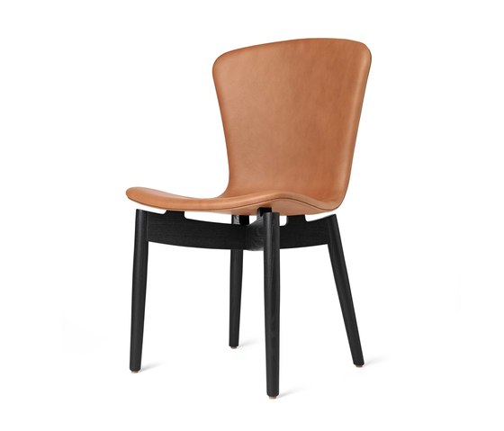Shell Dining Chair - Ultra Brandy - Black Oak | Chairs | Mater
