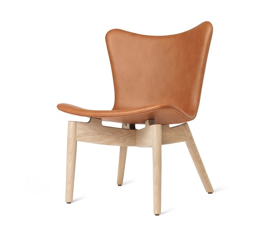 Shell Lounge Chair - Ultra Brandy - Mat Lacquered Oak | Fauteuils | Mater