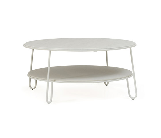 Coffee table Eugenie 90cm in marble, white | Coffee tables | Hartô