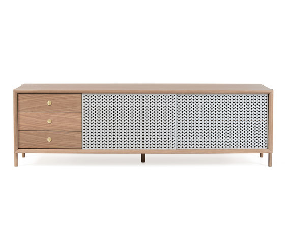 Gabin | sideboard 162cm with drawers, light grey | Aparadores | Hartô