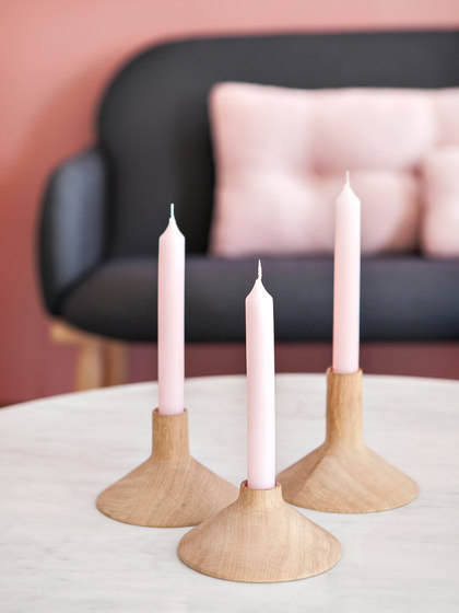 Candle holder Gaspard, chene naturel | Candlesticks / Candleholder | Hartô