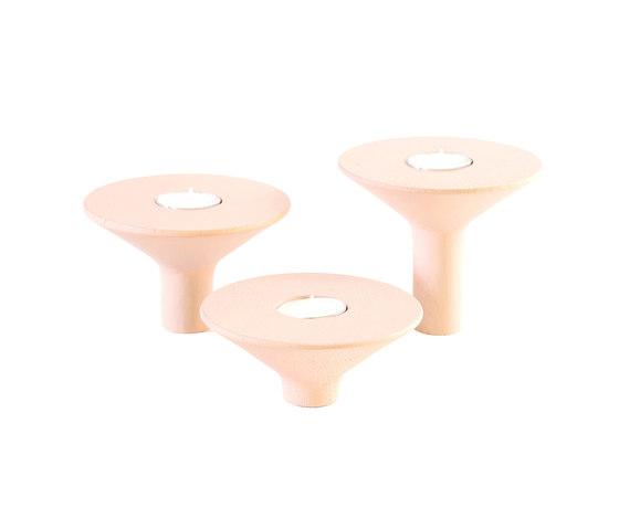 Candle holder Gaspard, light pink | Candlesticks / Candleholder | Hartô