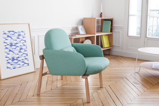 Armchair Georges, water green | Sessel | Hartô