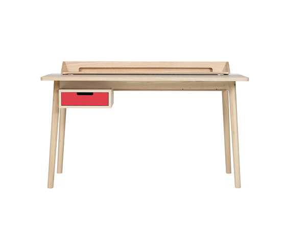 Desk Honore oak, strawberry red | Desks | Hartô