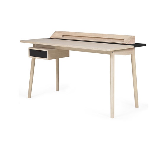 Desk Honore oak, slate grey | Scrivanie | Hartô